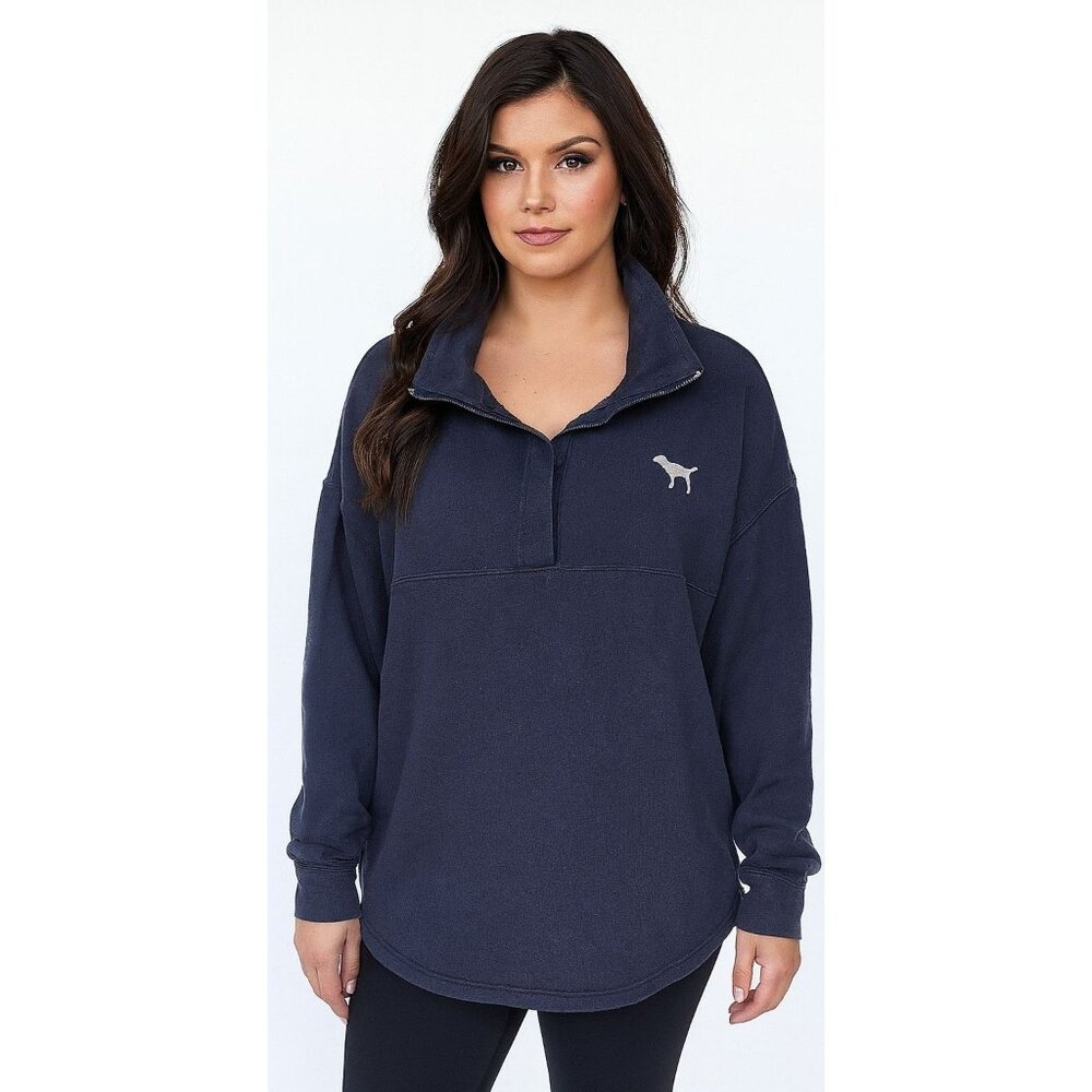 Pink Victoria's Secret Pullover Sweatshirt Sweater Black Women's WOMAN'S SMALL